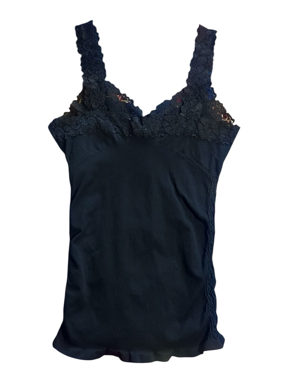 Y2K! M. Rena Black Ruched Tank Top! - Picture 3 of 3